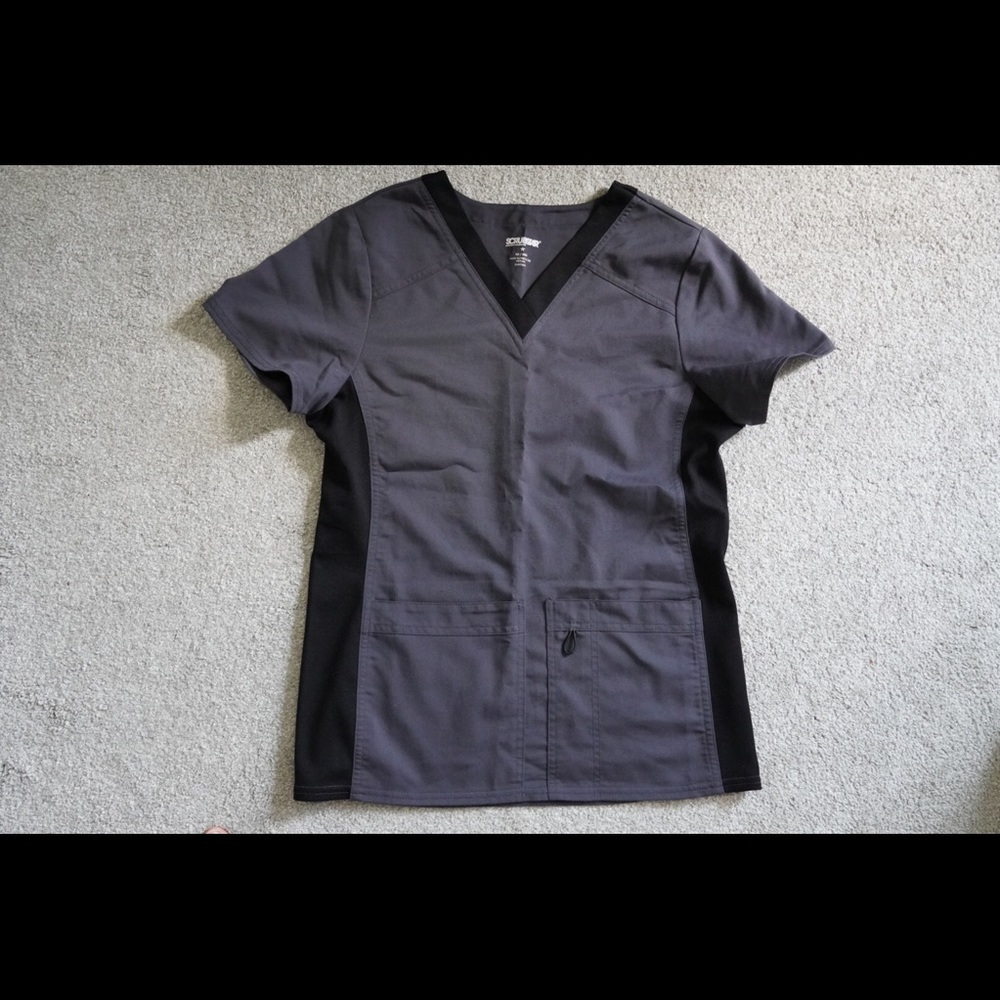 Gray Scrub Top